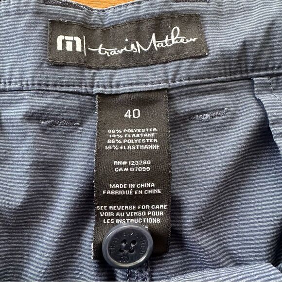 Travis Mathew Men’s Blue Grey Golf Shorts Size 40 - Picture 3 of 4
